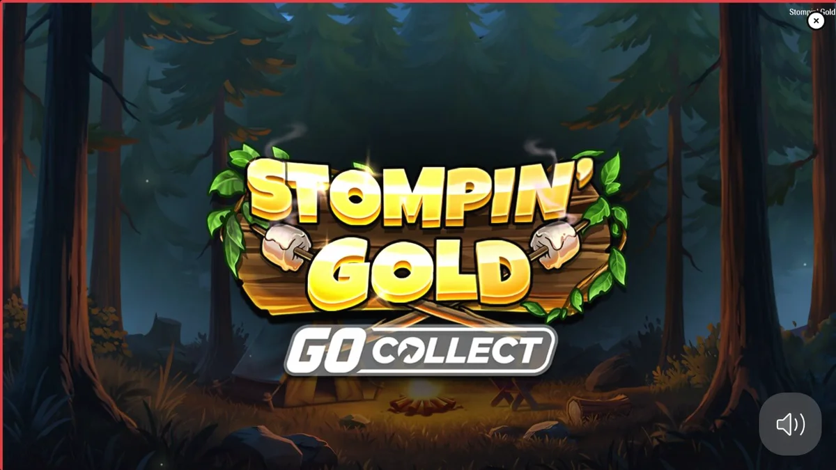 Visual petualangan hutan yang penuh warna dengan karakter yeti dalam slot Stompin’ Gold GO Collect