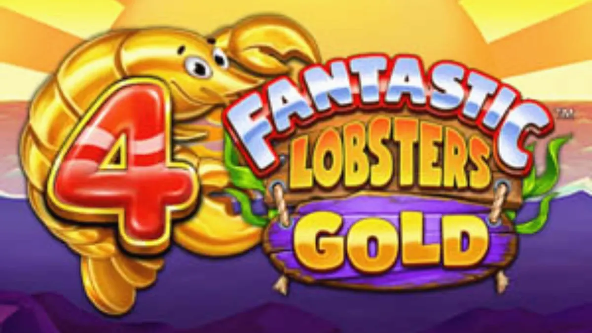 Tampilan visual slot 4 Fantastic Lobsters Gold dengan tema bawah laut yang ceria